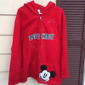 Disney Mickey Mouse hoodie zip up polyester